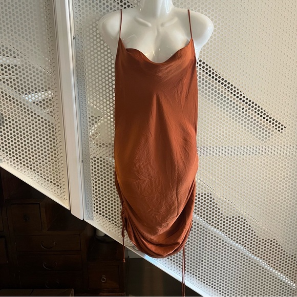 Free People Intimately Day to Night Midi Slip Dress Size Medium in Cinnabar NWT - Picture 2 of 13